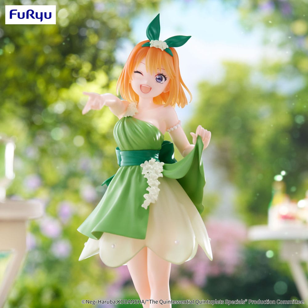 Furyu The Quintessential Quintuplets Trio-Try-iT PVC Statue Nakano Yotsuba Pastel Dress Ver. 22 cm | Makochan
