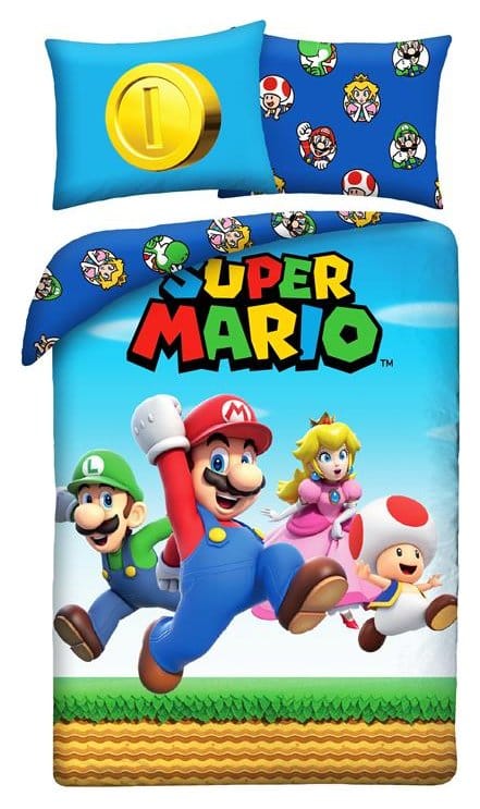 Halantex Super Mario Duvet Set Ver. 5 140 x 200 cm / 70 x 90 cm | Makochan