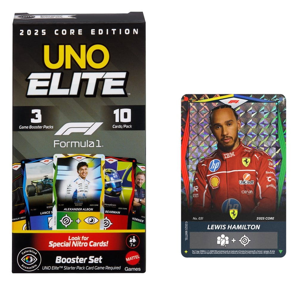 Mattel Formula 1 UNO Card Game Elite F1 Booster-Set | Makochan