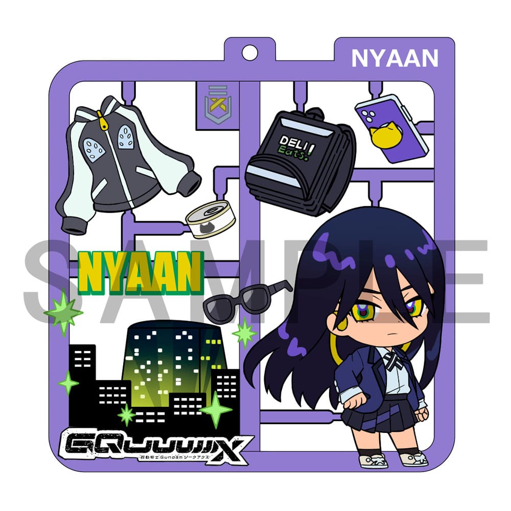 Megahouse Mobile Suit Gundam GQuuuuuuX Plat Collection Keychain Assortment (4) | Makochan