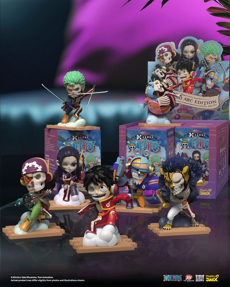 Mighty Jaxx One Piece XXRAY 4 inch Vinyl Figure Egghead Arc Series Part 1 Blind Box Display (6) | Makochan