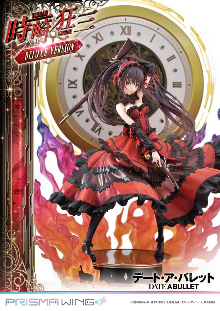 Prime 1 Studio Date A Live Fragment: Date A Bullet Prisma Wing PVC Statue 1/7 Kurumi Tokisaki Deluxe Version 37 cm | Makochan