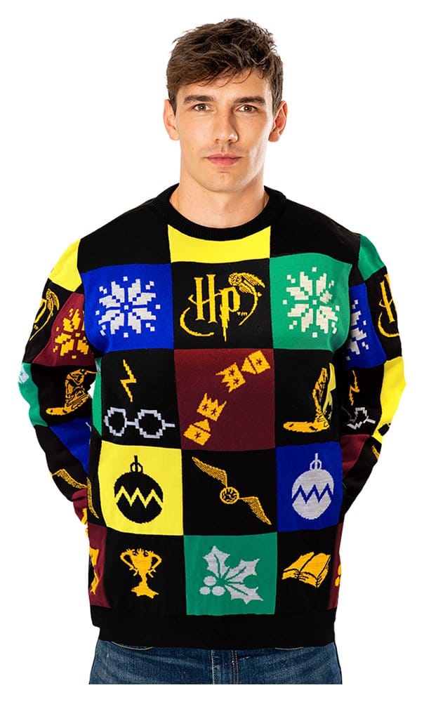 CID Harry Potter Christmas Sweater Deluxe Patchwork Knitted | Makochan
