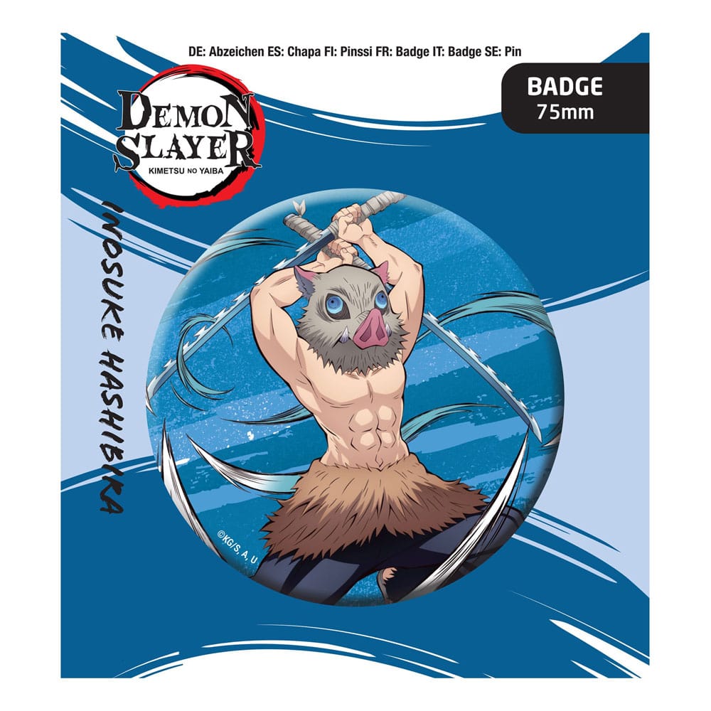 POPbuddies Demon Slayer: Kimetsu no Yaiba Pin Badge Inosuke Hashibira | Makochan
