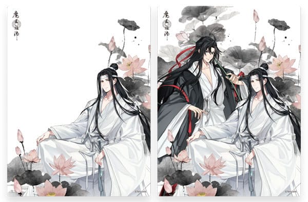 Sakami Merchandise Grandmaster of Demonic Cultivation 3D Lenticular Card Wei Wuxian & Lan Wangji 12 x 16 cm | Makochan
