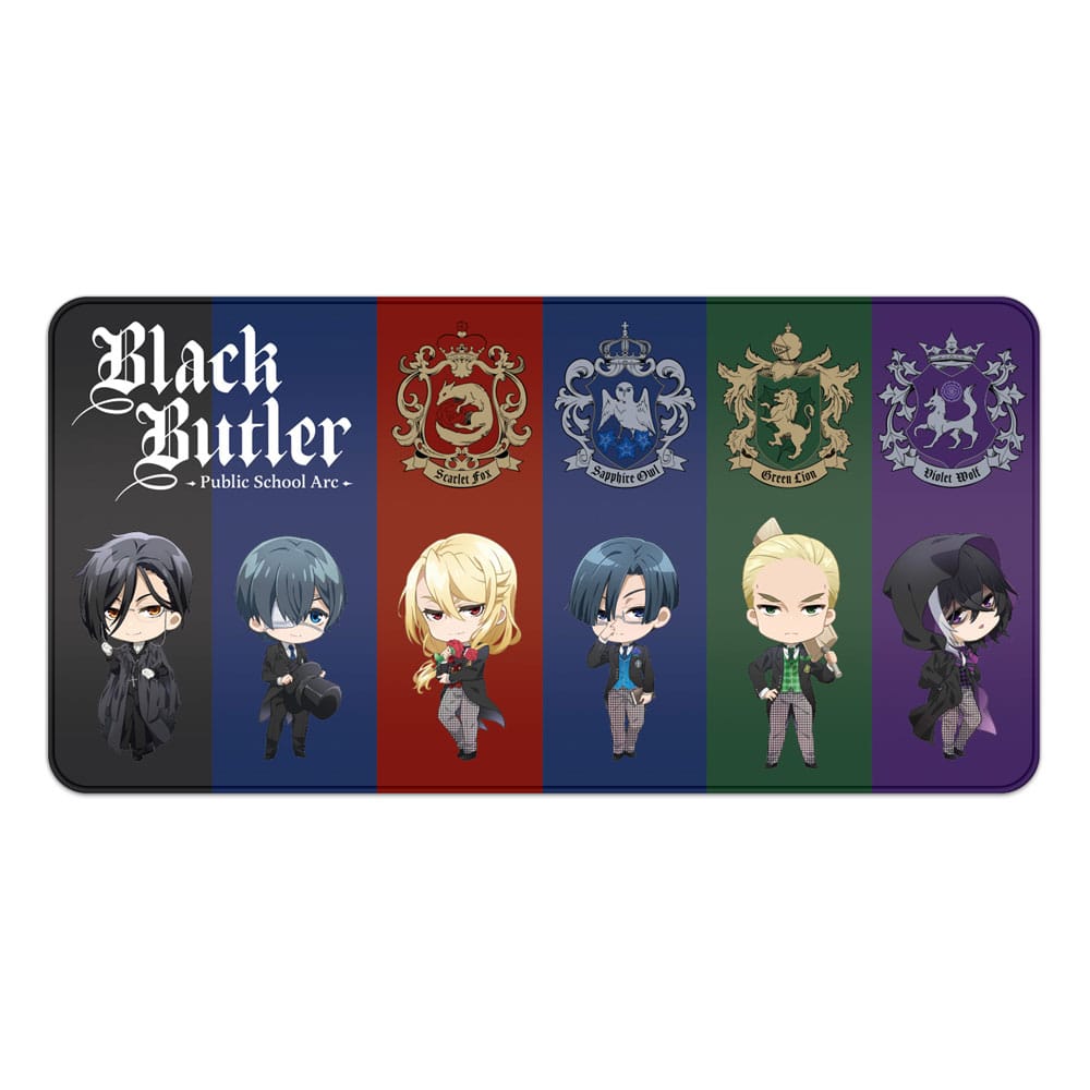Sakami Merchandise Black Butler XXL Mousepad Chibi & Emblem | Makochan