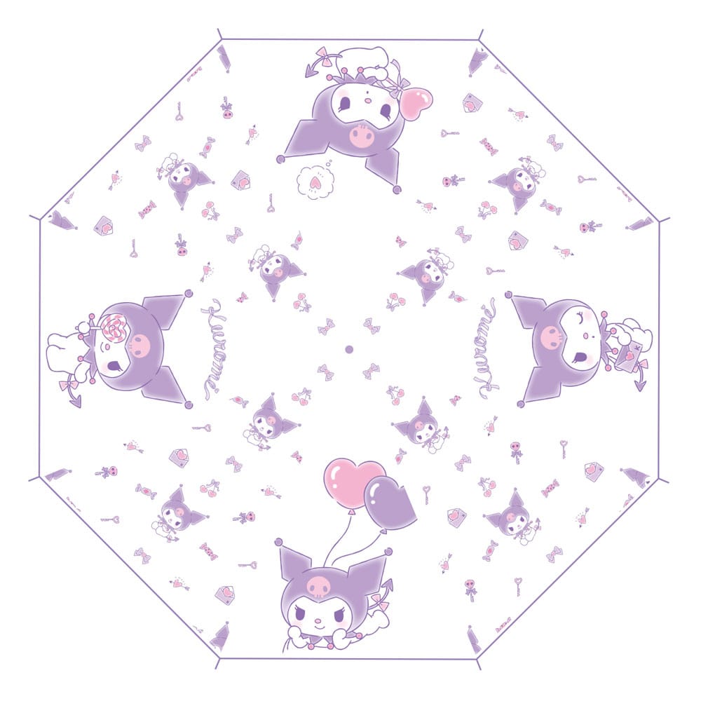 Sakami Merchandise Sanrio Cane Umbrella Kuromi Kawaii Transparent | Makochan