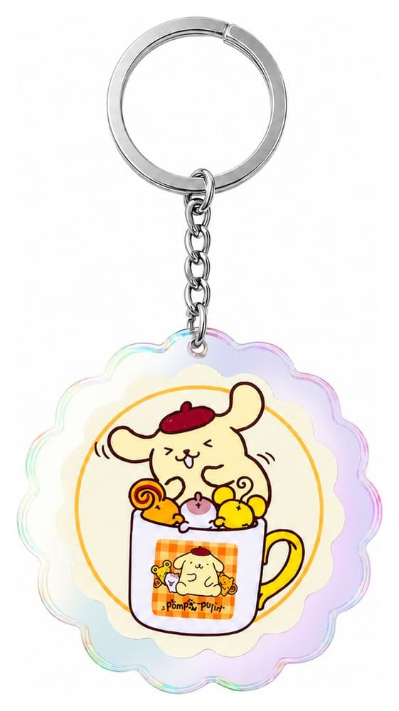 Sakami Merchandise Sanrio Acrylic Keychain Pompompurin 30th Anniversary Squishy Cute Purin 01 | Makochan