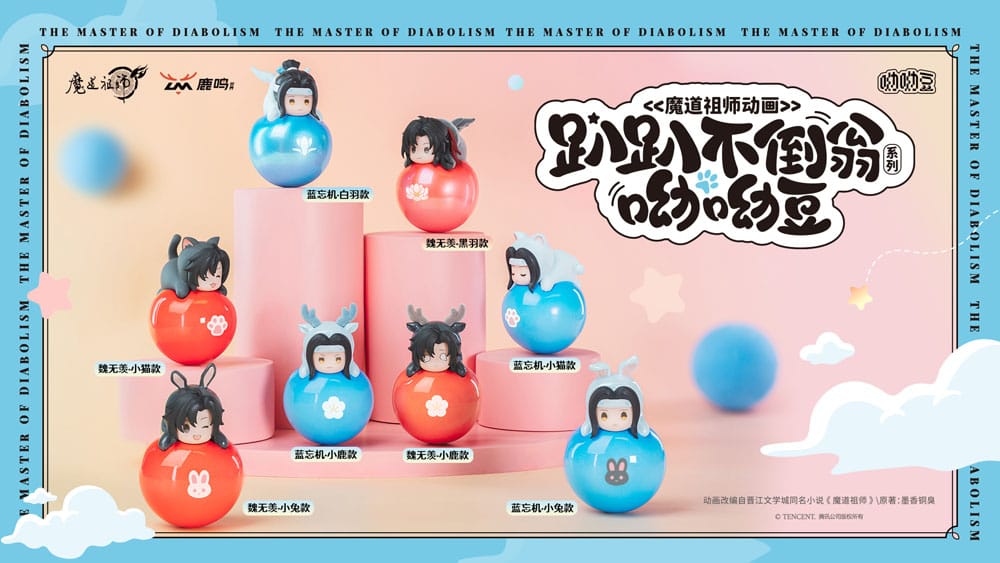 Sakami Merchandise HeGrandmaster of Demonic Cultivation Yura Yura Mascot Mini Figures 5 cm Display (6) | Makochan