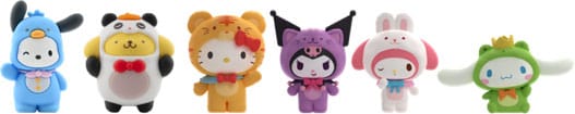 YuMe Toys Sanrio Forest Friends Series Mini Figures Hello Kitty and Friends 5 cm Blind Box Display (12) | Makochan