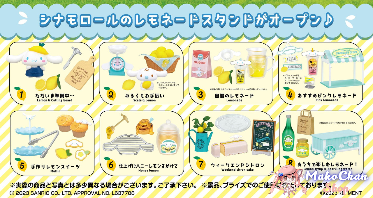 Re-ment: Sanrio: Cinnamoroll lemonade - Re-ment - Makochan - Belgium - Europe