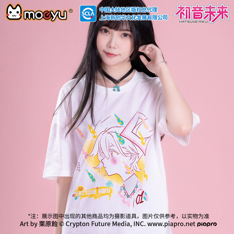 Moeyu: Hatunse Miku: Radio Invasion Short-Sleeved T-Shirt