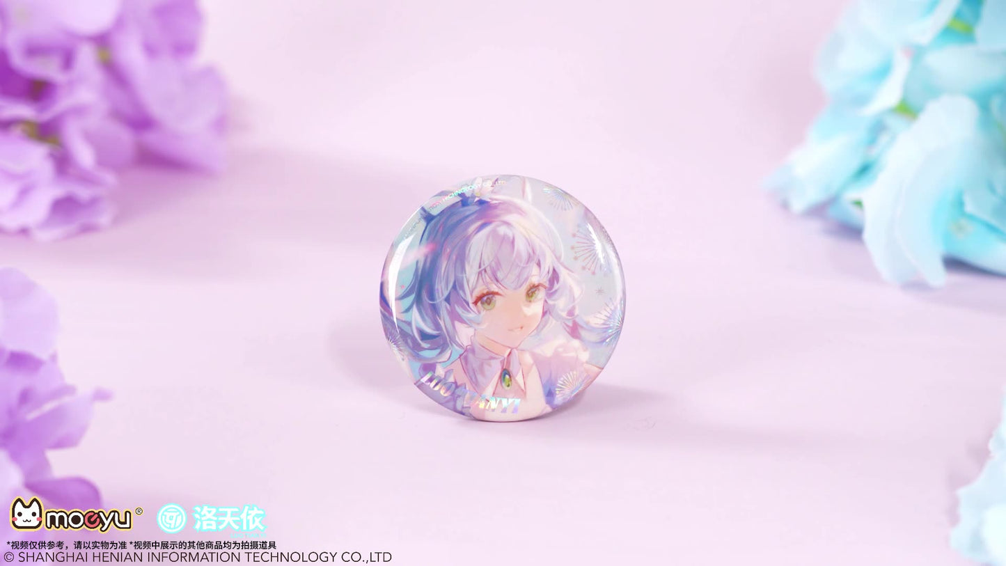 Moeyu: Vsinger: Luo Tianyi: Luo Tianyi Stars and Fireworks Series Tinplate Badge