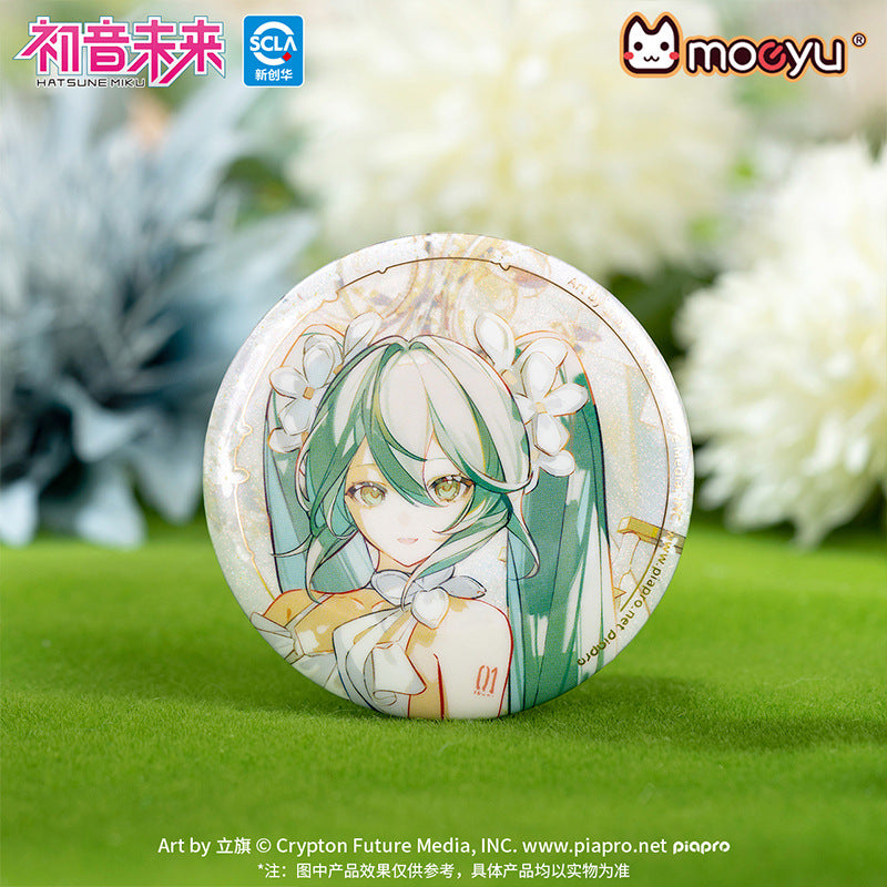 Moeyu Hatsune Miku Summer Flowers Series Tinplate Badge - Moeyu - Makochan - Belgium - Europe