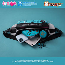 Load image into Gallery viewer, Moeyu Hatsune Miku Stereo Chest Bag – Magnetic Buckle Crossbody
