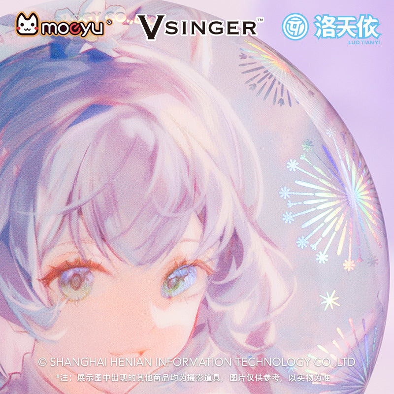 Moeyu: Vsinger: Luo Tianyi: Luo Tianyi Stars and Fireworks Series Tinplate Badge