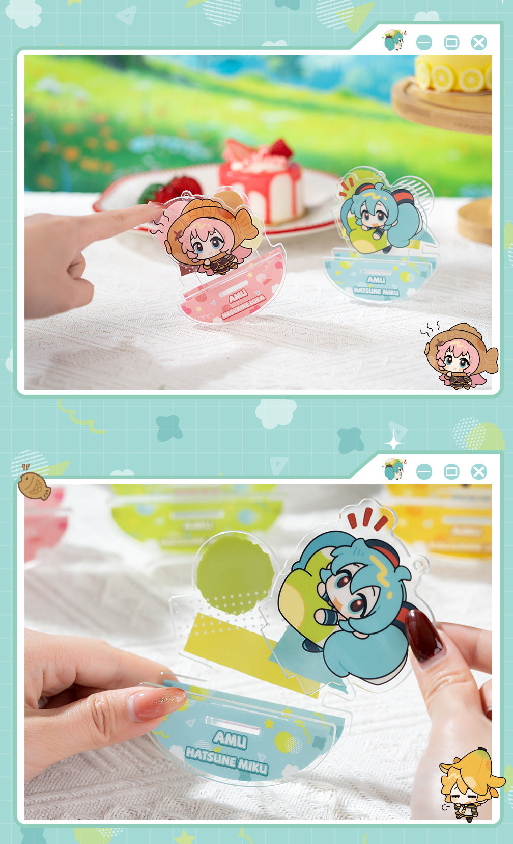 Moeyu: Hatsune Miku  AMU series acrylic rocking music (Blindbox)