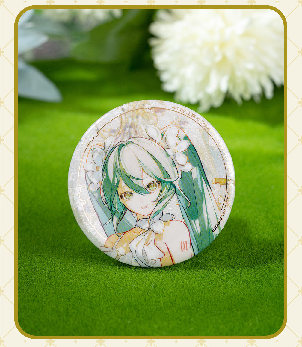 Moeyu Hatsune Miku Summer Flowers Series Tinplate Badge - Moeyu - Makochan - Belgium - Europe