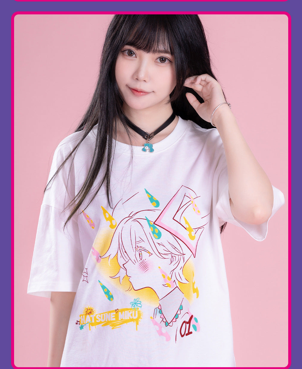 Moeyu: Hatunse Miku: Radio Invasion Short-Sleeved T-Shirt