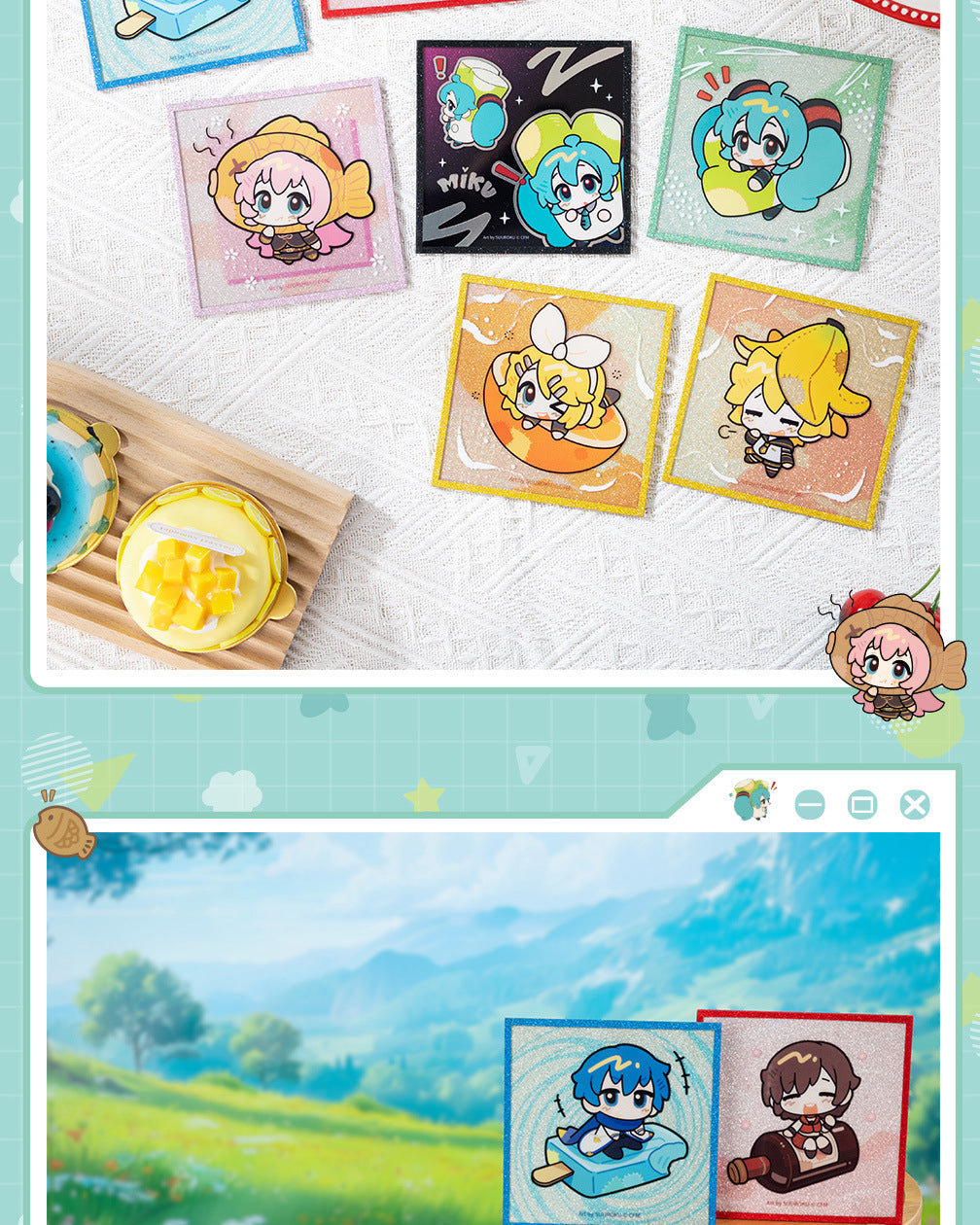 Moeyu: Hatsune Miku AMU series acrylic color paper (blindbox)