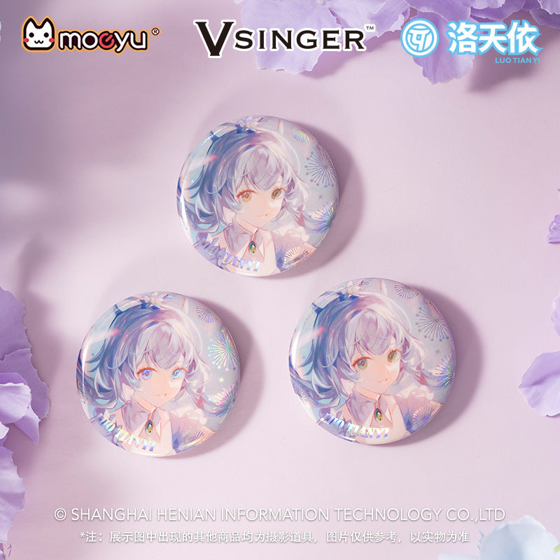Moeyu: Vsinger: Luo Tianyi: Luo Tianyi Stars and Fireworks Series Tinplate Badge