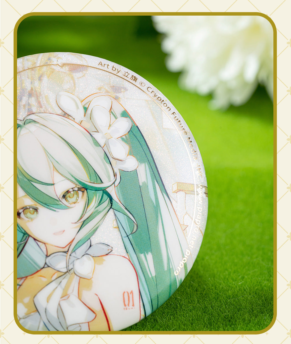 Moeyu Hatsune Miku Summer Flowers Series Tinplate Badge - Moeyu - Makochan - Belgium - Europe