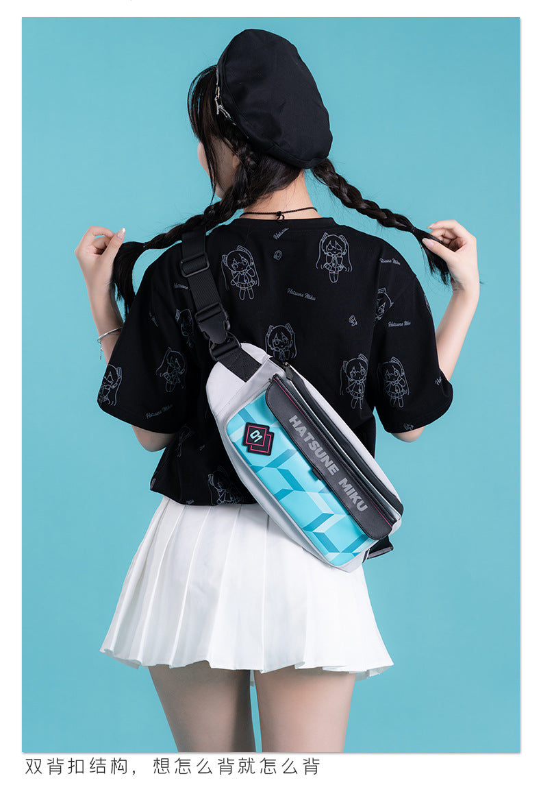 Moeyu Hatsune Miku Stereo Chest Bag – Magnetic Buckle Crossbody - Moeyu - Makochan - Belgium - Europe