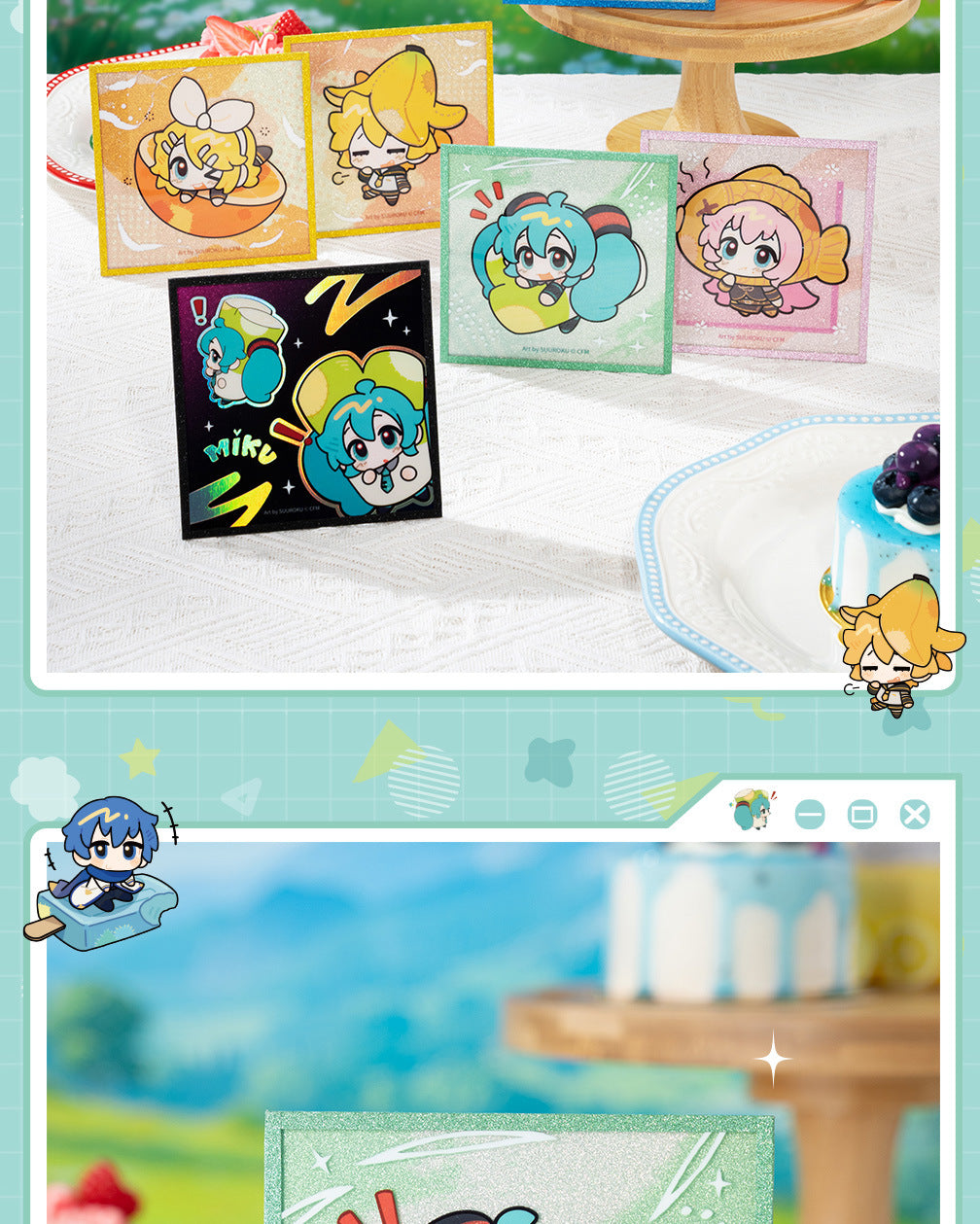 Moeyu: Hatsune Miku AMU series acrylic color paper (blindbox)