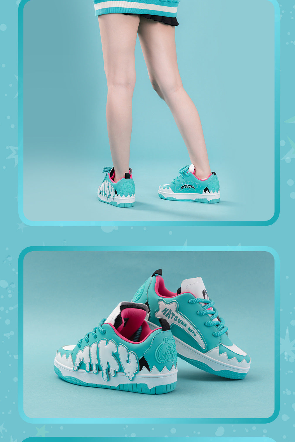 Moeyu: Hatsune Miku: Casual Sneakers (Unisex)-Moeyu-Makochan.store