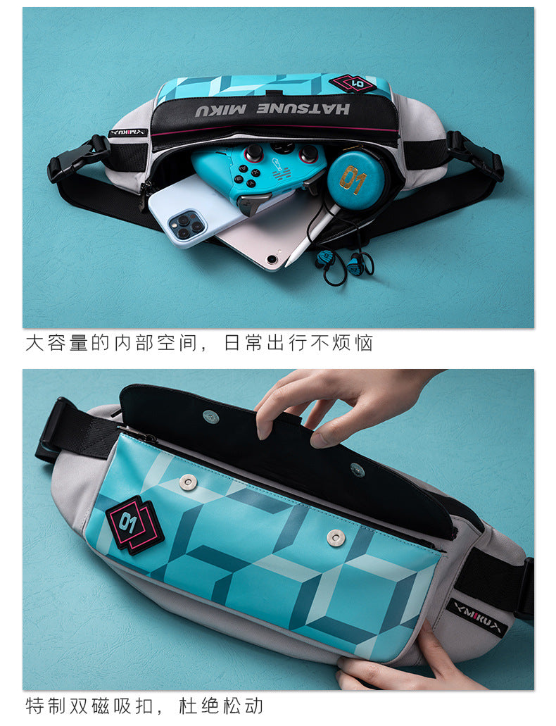 Moeyu Hatsune Miku Stereo Chest Bag – Magnetic Buckle Crossbody - Moeyu - Makochan - Belgium - Europe