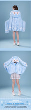 Load image into Gallery viewer, Moeyu Hatsune Miku Snow Miku Multifunctional Hooded Blanket Pillow Warm Flannel Shawl
