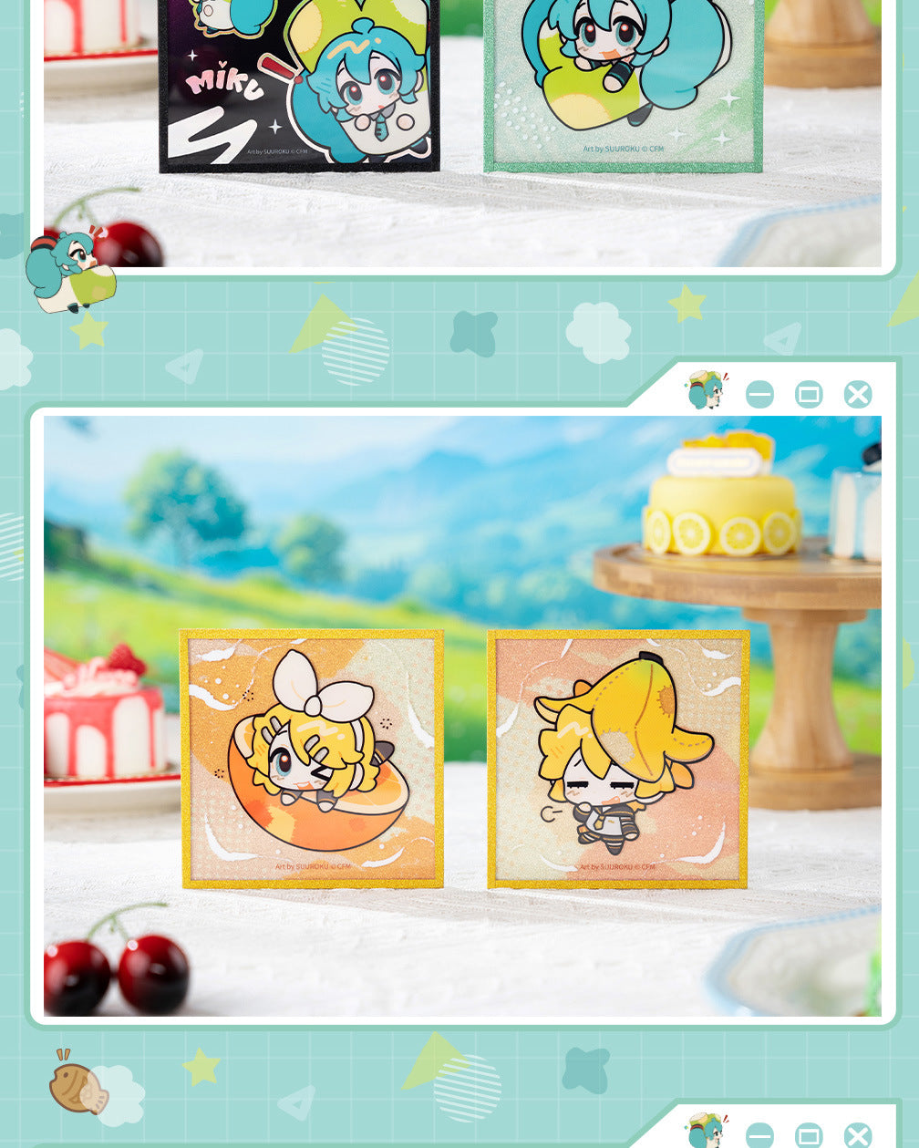 Moeyu: Hatsune Miku AMU series acrylic color paper (blindbox)