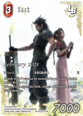 Square Enix TCG Final Fantasy TCG Feb: [22-112R] Zack - DE | Makochan