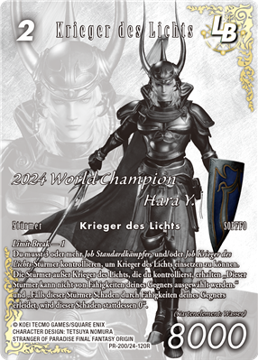 Square Enix TCG Final Fantasy TCG - October 2025 A: Warrior of Light - PR200 /24-120R - DE | Makochan