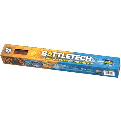 European Player Network BattleTech BattleMat Fire and Ice Erupting Canyon - EN | Makochan
