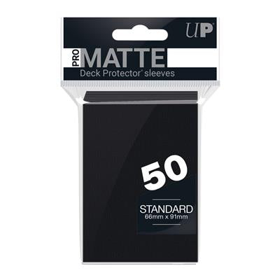 Ultra Pro UP - Standard Sleeves - Pro-Matte - Non Glare - Black (50 Sleeves) | Makochan