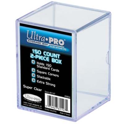 Ultra Pro UP - 2-Piece Storage Box - for 150 Cards - Clear | Makochan