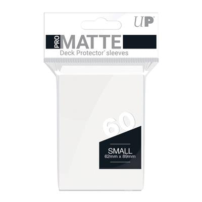 Ultra Pro UP - Small Sleeves - Pro-Matte - White (60 Sleeves) | Makochan
