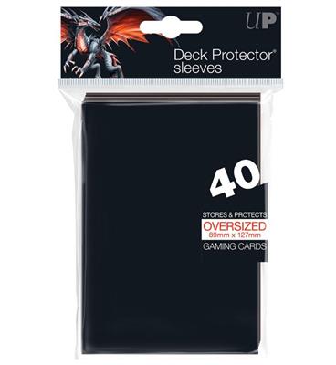 Ultra Pro UP - Oversized Top Loading Sleeves - Black (40 Sleeves) | Makochan