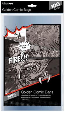 Ultra Pro UP - Comic Bags - Golden Size (100 Bags) | Makochan