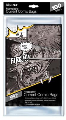Ultra Pro UP - Comic Bags - Current Size Re-Sealable (100 Bags) | Makochan