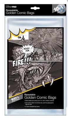 Ultra Pro UP - Comic Bags - Golden Size Re-Sealable (100 Bags) | Makochan