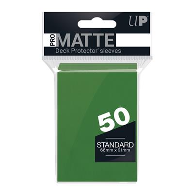 Ultra Pro UP - Standard Sleeves - Pro-Matte - Non Glare - Green (50 Sleeves) | Makochan
