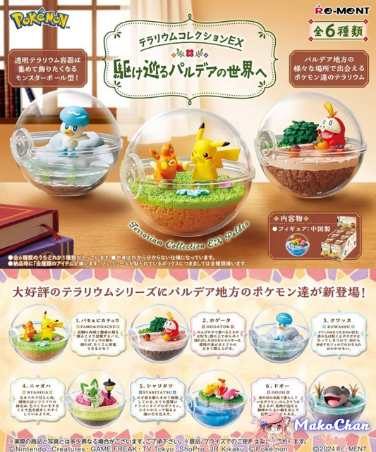 Re-ment: Pokemon Terrarium Colection Ex Exploring Paldea  USA - Re-ment - Makochan - Belgium - Europe