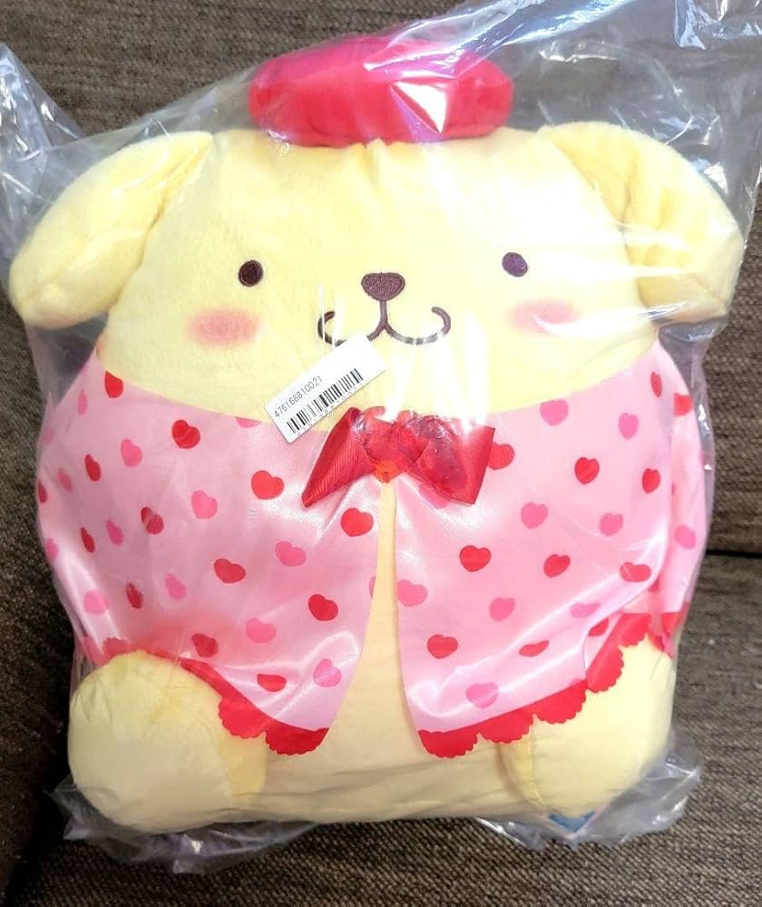 Sanrio: Pink heart BIG Plush doll - Pompompurin - Sanrio - Makochan - Belgium - Europe