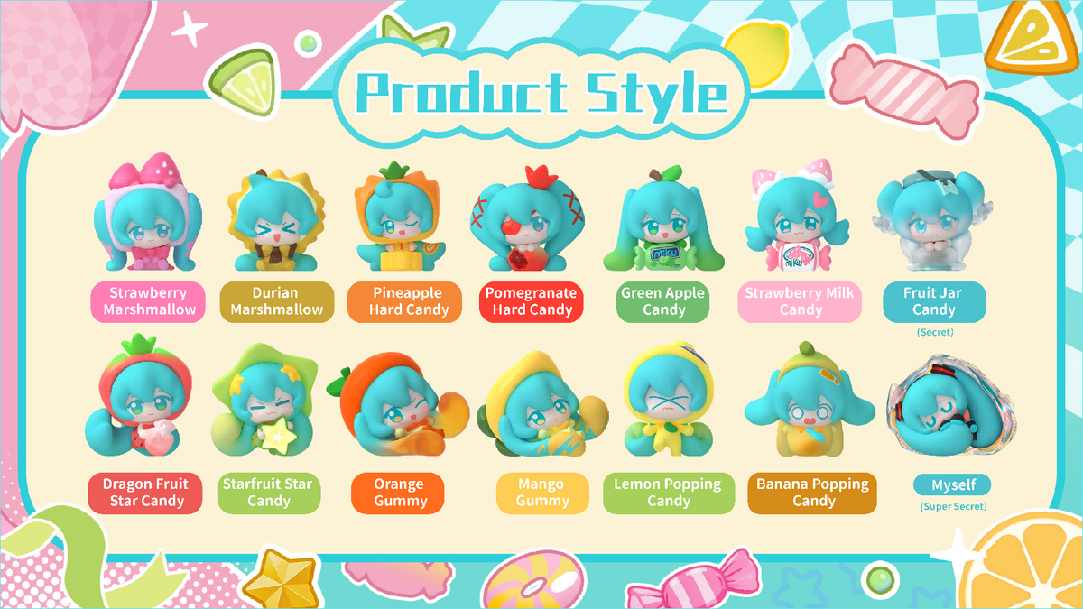 Funism Hatsune Miku Dopamine Blind Box - 3 Mini Figures - series assortment