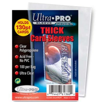 Ultra Pro UP - Standard Sleeves - 2-1/2" X 3-1/2" Thick Card Sleeves (100 Ct) | Makochan
