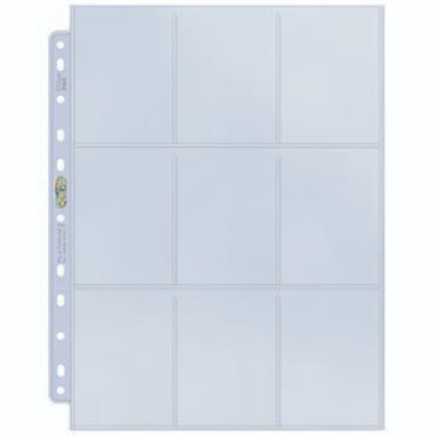 Ultra Pro UP - Platinum 9-Pocket Pages (11 Hole) Display (100 Pages) | Makochan