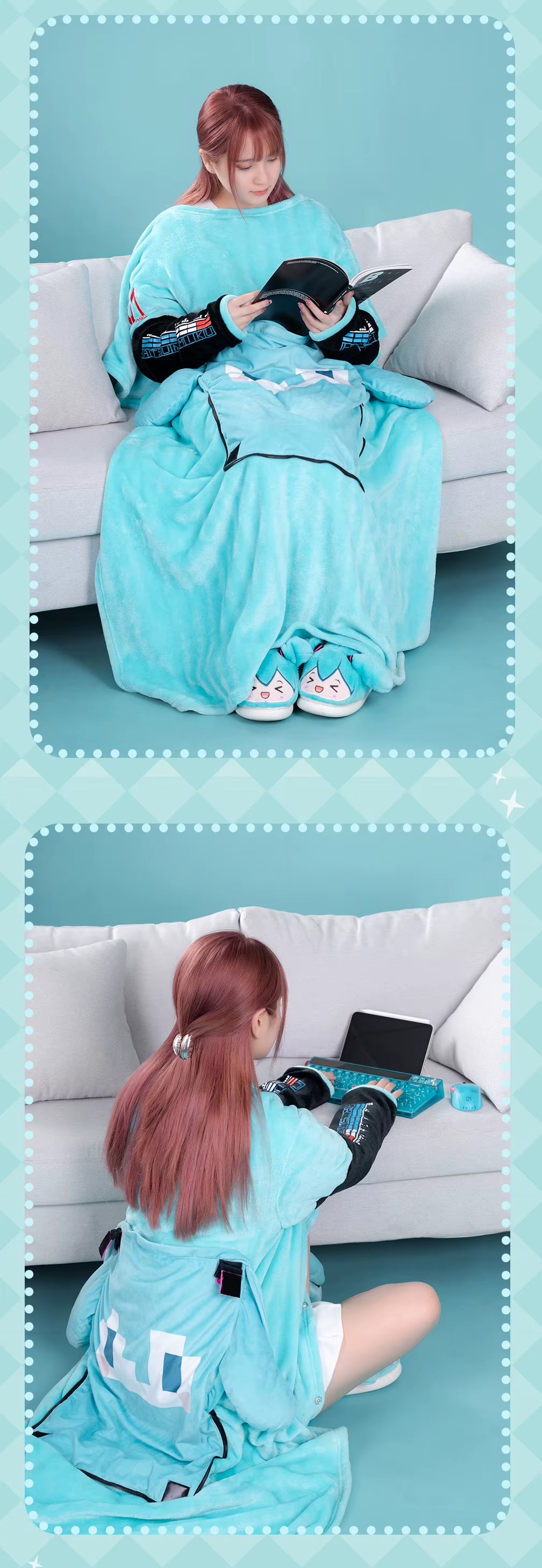 Moeyu: Hatsune Miku:  Digital Pillow & Blanket (2-in-1) - Moeyu - Makochan - Belgium - Europe
