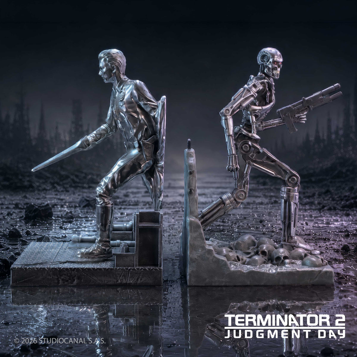 TERMINATOR - T-1000 vs T-800 - Bookend 18.5cm